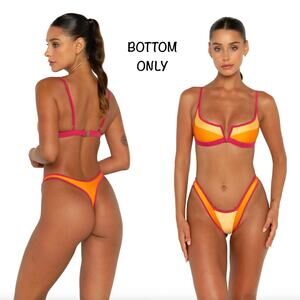 Fae Swim GOI Bikini Bottom - Fiesta - High-Cut G-String - Size Medium - NWT